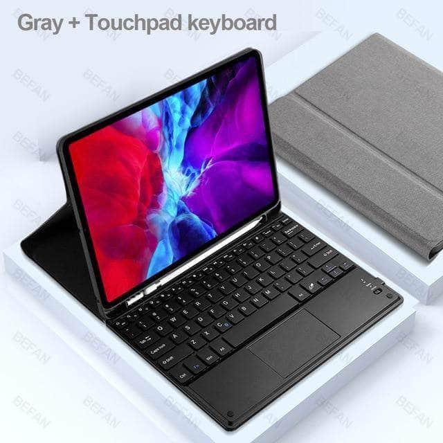 CaseBuddy Australia Casebuddy gray Touch / iPad 9th 10.2 2021 TouchPad iPad 9 (2021) Keyboard Cases