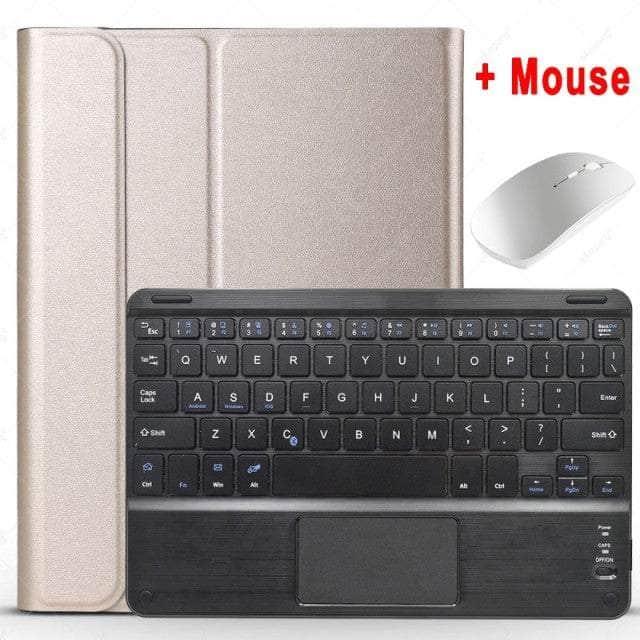 CaseBuddy Australia Casebuddy Gold With Black / English Touchpad Keyboard Galaxy Tab A8 10.5 (2022) Case