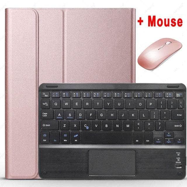 CaseBuddy Australia Casebuddy Rose Gold With Black / English Touchpad Keyboard Galaxy Tab A8 10.5 (2022) Case