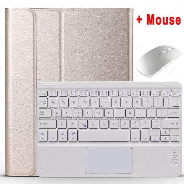 CaseBuddy Australia Casebuddy Gold With White / English Touchpad Keyboard Galaxy Tab A8 10.5 (2022) Case