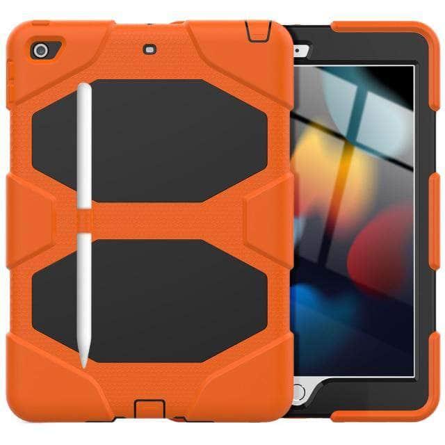 CaseBuddy Australia Casebuddy orange / iPad 10.2 (2021) 9th Tough Box Children Safe Case for iPad 9 10.2 2021