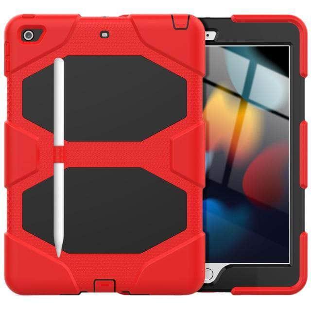 CaseBuddy Australia Casebuddy red / iPad 10.2 (2021) 9th Tough Box Children Safe Case for iPad 9 10.2 2021