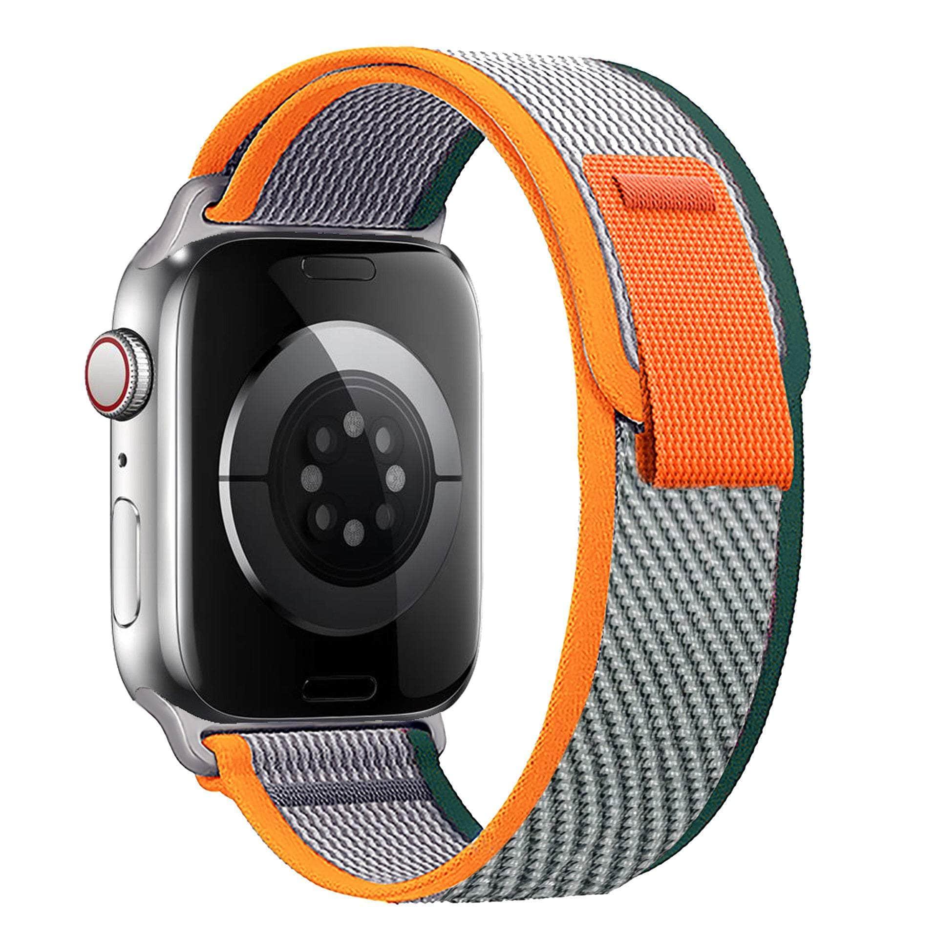 Casebuddy d green-orange / 38 40 41mm Trail Loop Apple Watch Ultra 8 7 6 SE 5 4 3