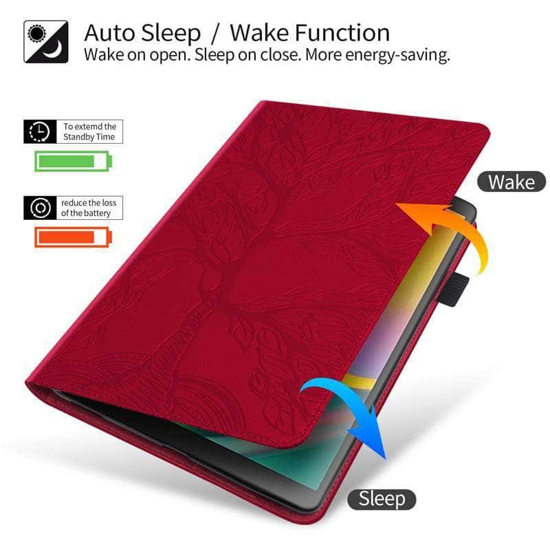 CaseBuddy Australia Casebuddy Tree Embossed iPad 9 Folio Case