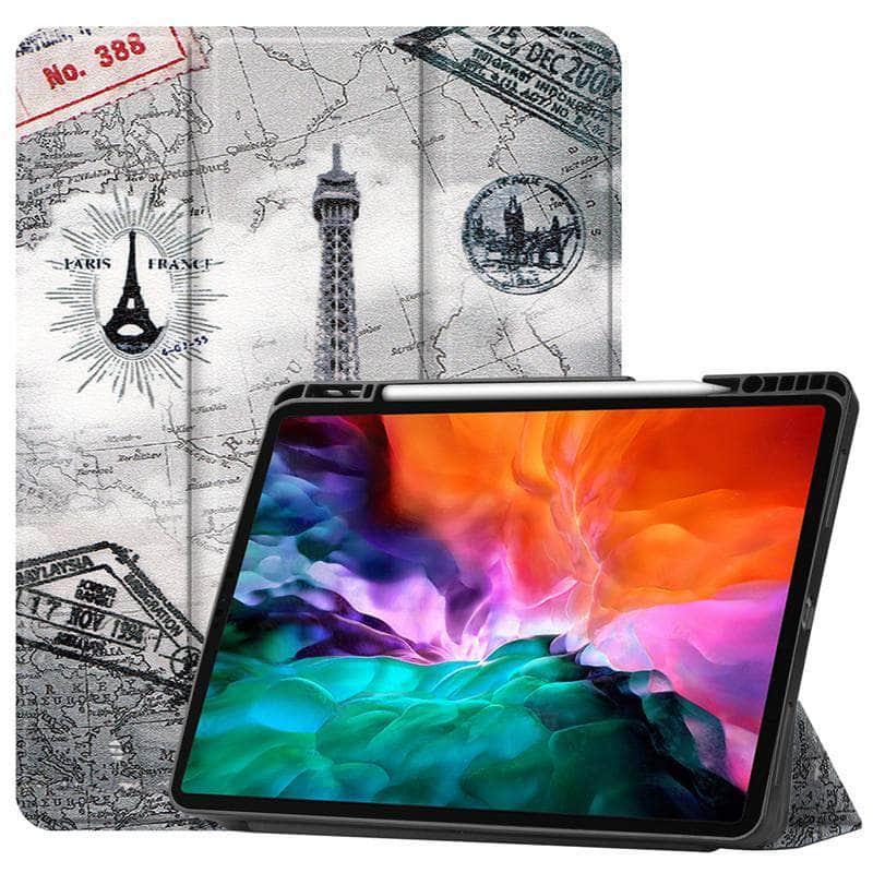 CaseBuddy Australia Casebuddy Tri-Fold Leather Flip Cover iPad Pro 2021 Protective Shell