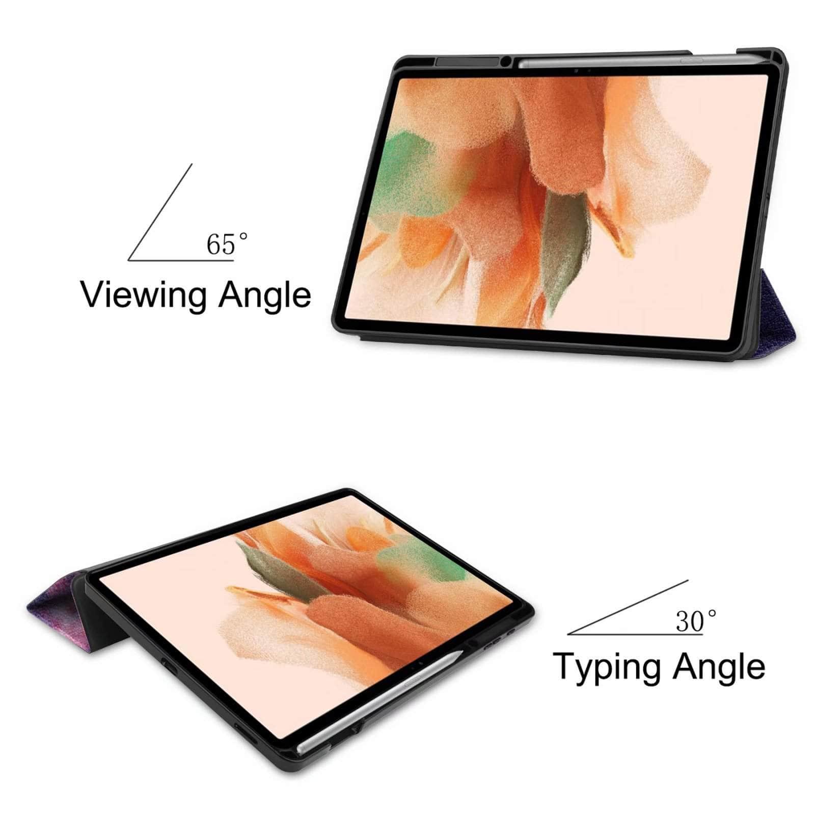 CaseBuddy Australia Casebuddy Ultra Lightweight Tri-Fold Stand Cover Galaxy Tab S7 Lite T730 T735