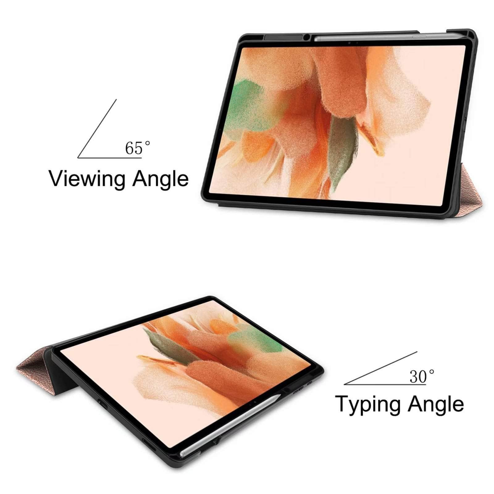 CaseBuddy Australia Casebuddy Ultra Lightweight Tri-Fold Stand Cover Galaxy Tab S7 Lite T730 T735