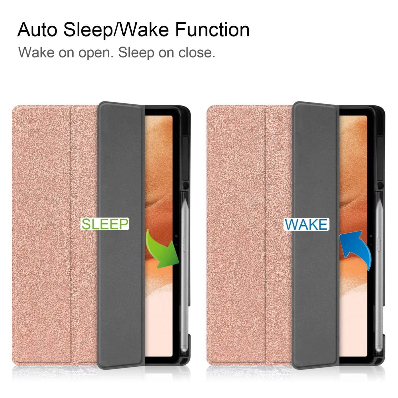 CaseBuddy Australia Casebuddy Ultra Lightweight Tri-Fold Stand Cover Galaxy Tab S7 Lite T730 T735