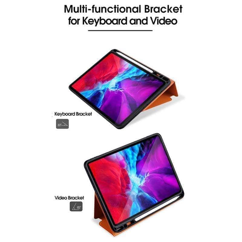CaseBuddy Australia Casebuddy Ultra-thin Leather TPU Case iPad Pro 2020 12.9 Stand Cover