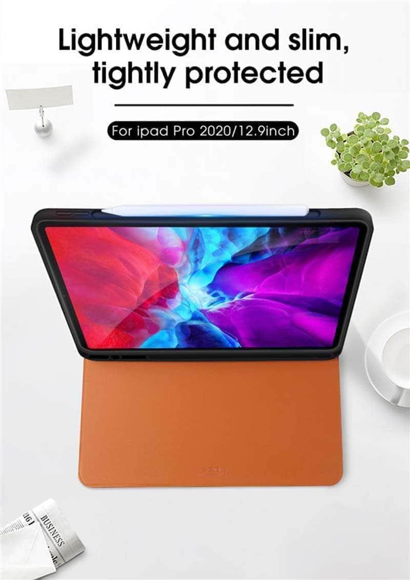 CaseBuddy Australia Casebuddy Ultra-thin Leather TPU Case iPad Pro 2020 12.9 Stand Cover