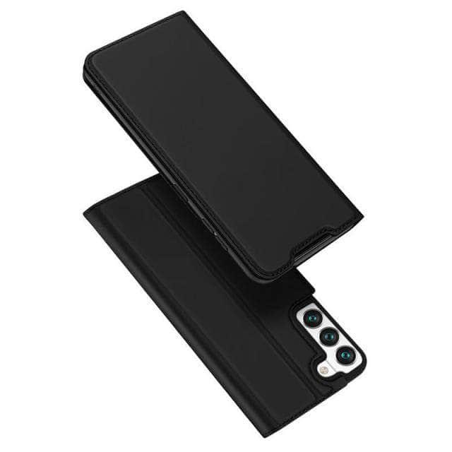 CaseBuddy Australia Casebuddy For Galaxy S22 Ultra / black Ultra Thin Slim Flip Leather S22 Ultra Book Cover
