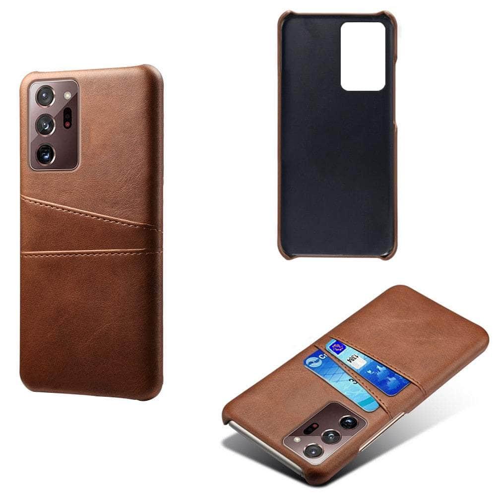 Casebuddy Brown / S23 Plus Vegan Leather Galaxy S23 Plus Card Holder