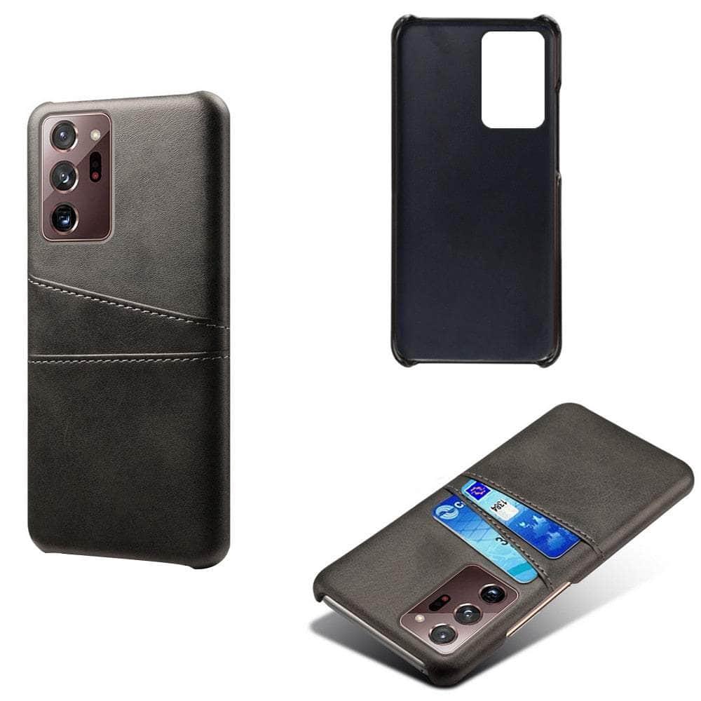 Casebuddy Black / S23 Plus Vegan Leather Galaxy S23 Plus Card Holder