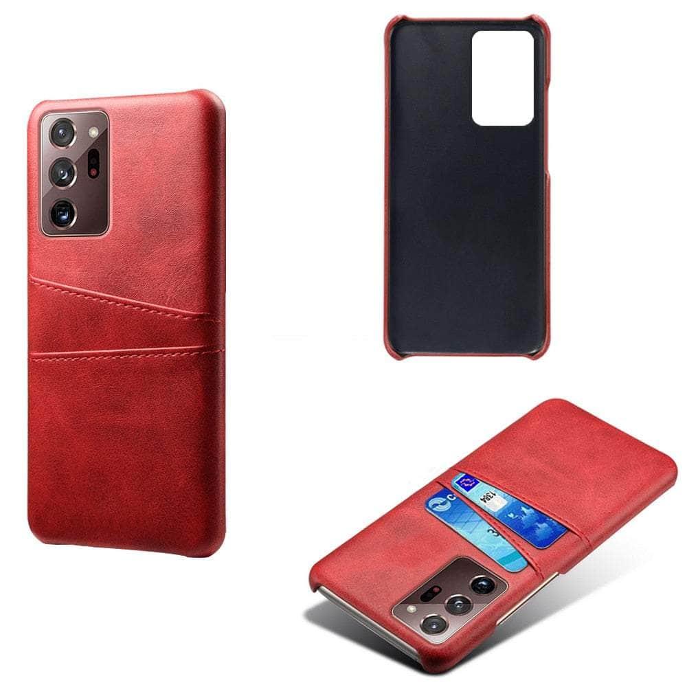 Casebuddy Red / S23 Ultra Vegan Leather Galaxy S23 Ultra Card Holder