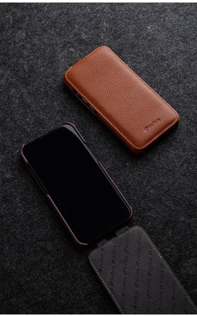 CaseBuddy Australia Casebuddy Vertical Open Genuine iPhone 13 Mini Business Wallet Case