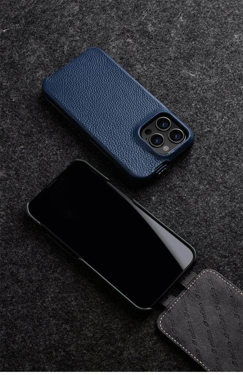CaseBuddy Australia Casebuddy Vertical Open Genuine iPhone 13 Mini Business Wallet Case