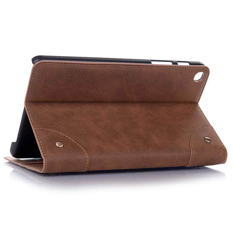 CaseBuddy Casebuddy Vintage Book Cover Samsung Tab A 8.0 2019 PU Leather Wallet Card Slot Stand Case T290 T295