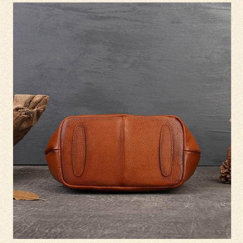 Vintage Genuine Leather Small Women Shoulder Bag