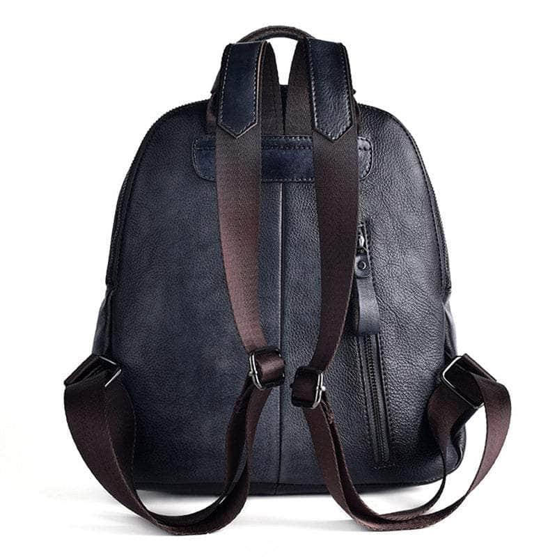Vintage Genuine Leather Women Backpack