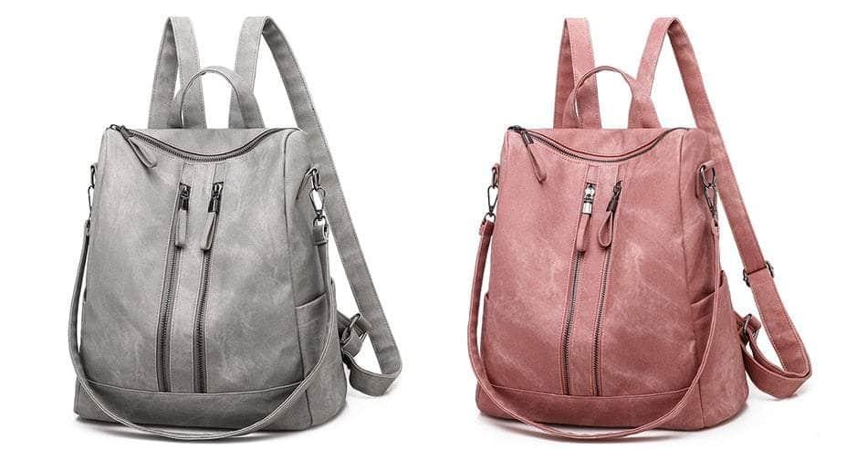 Vintage Women Zipper Backpack