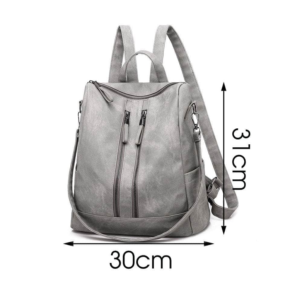 Vintage Women Zipper Backpack