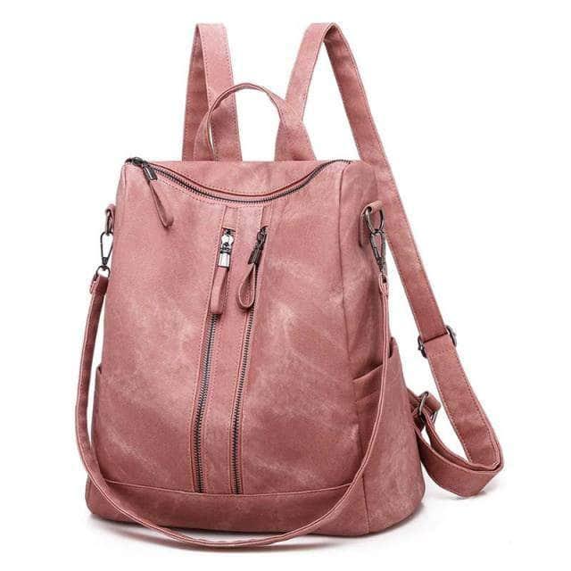 Vintage Women Zipper Backpack