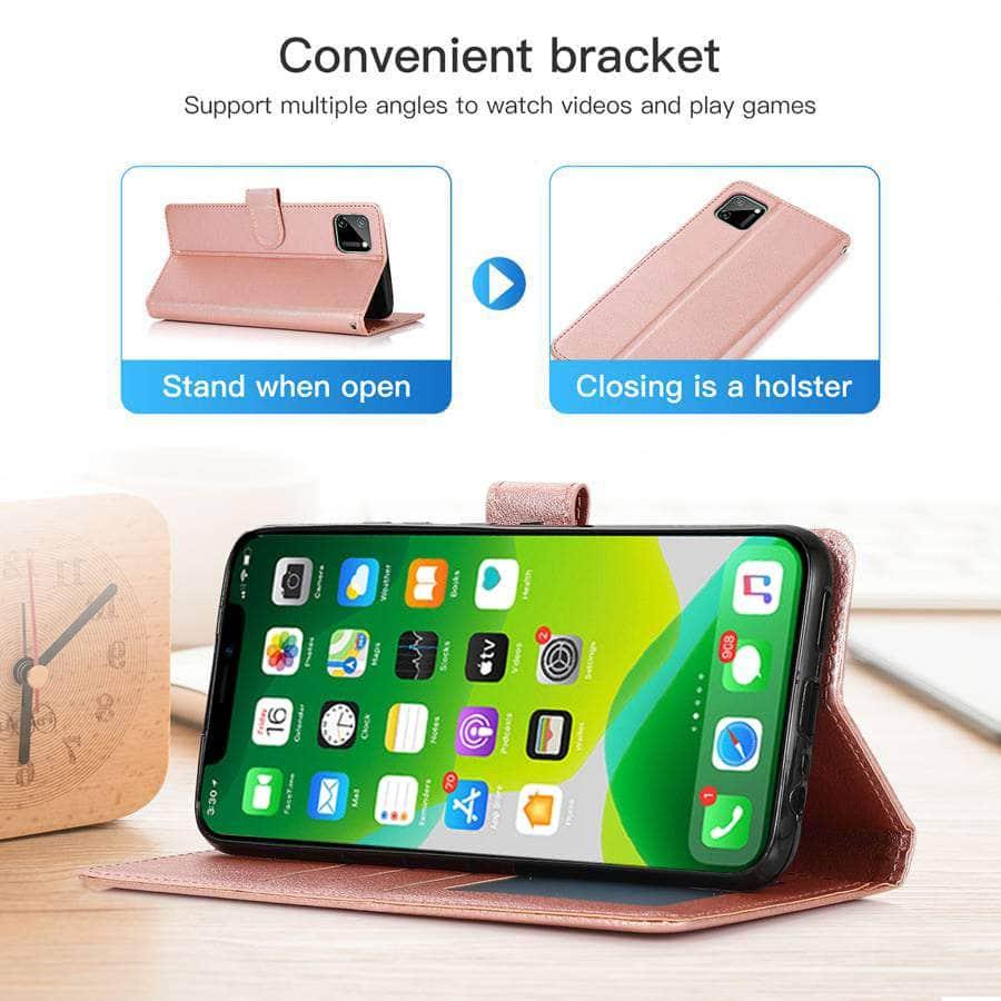 Wallet Flip iPhone SE 2022 Leather Case