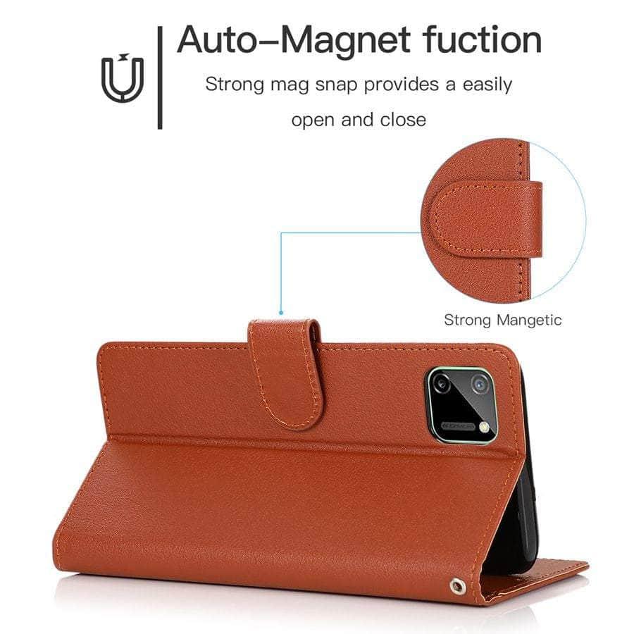 Wallet Flip iPhone SE 2022 Leather Case