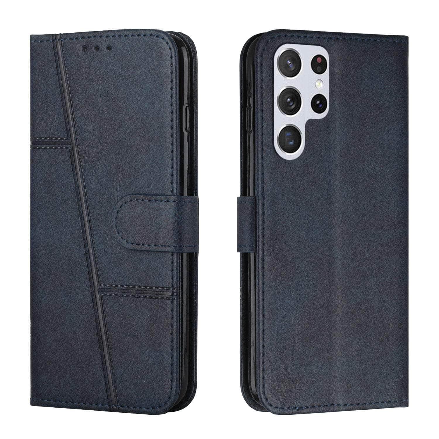 CaseBuddy Australia Wallet Leather S22 Ultra Lanyard Case