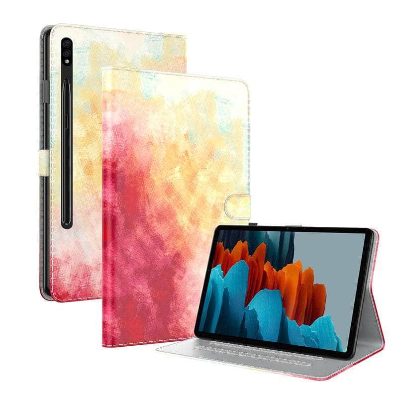 CaseBuddy Australia Casebuddy Watercolor Gradient Galaxy Tab S8 11 X700 Leather Stand Cover