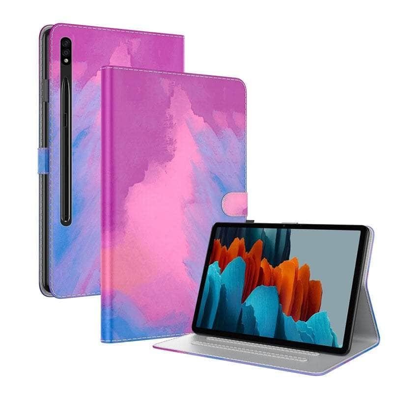 CaseBuddy Australia Casebuddy Watercolor Gradient Galaxy Tab S8 11 X700 Leather Stand Cover