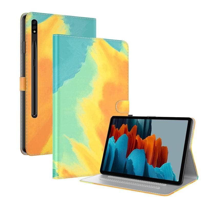 CaseBuddy Australia Casebuddy Watercolor Gradient Galaxy Tab S8 11 X700 Leather Stand Cover