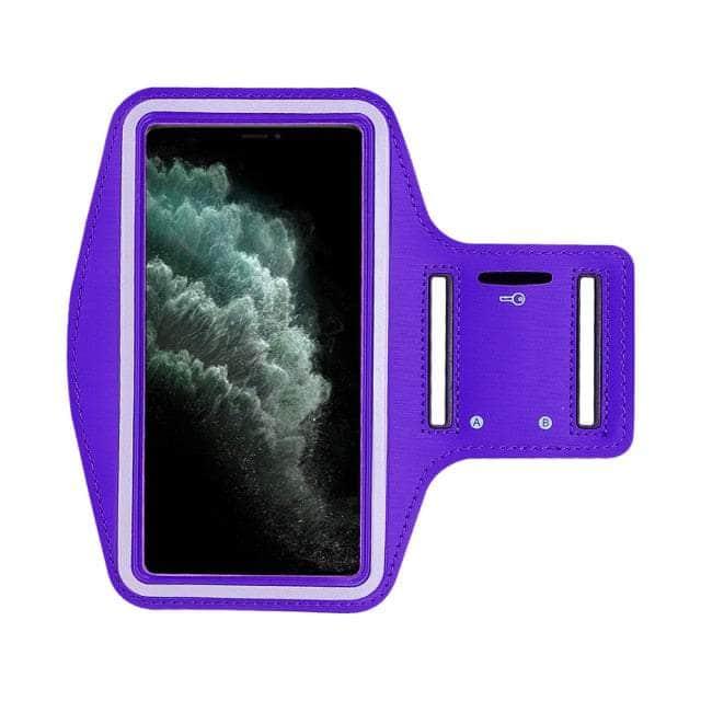 CaseBuddy Australia Casebuddy iPhone SE 2022 / Purple Waterproof Sport Running iPhone SE 2022 Arm Band Case