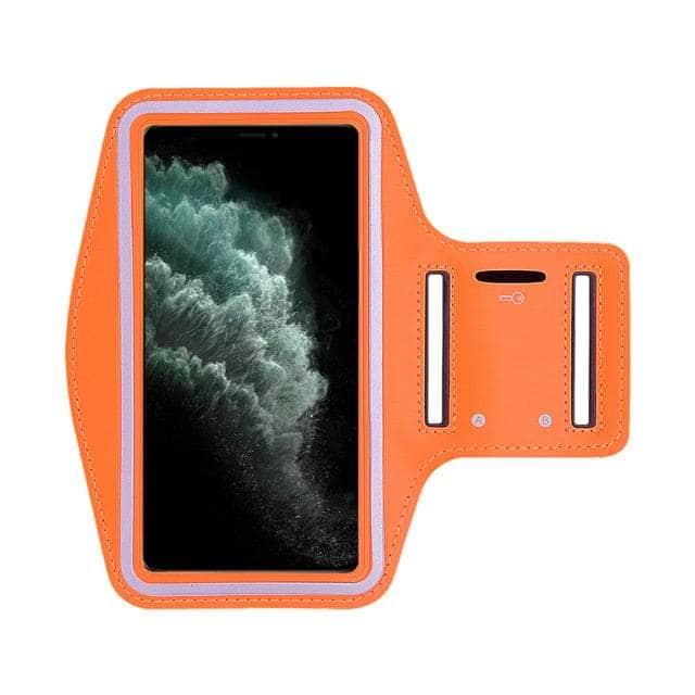 CaseBuddy Australia Casebuddy iPhone SE 2022 / Orange Waterproof Sport Running iPhone SE 2022 Arm Band Case