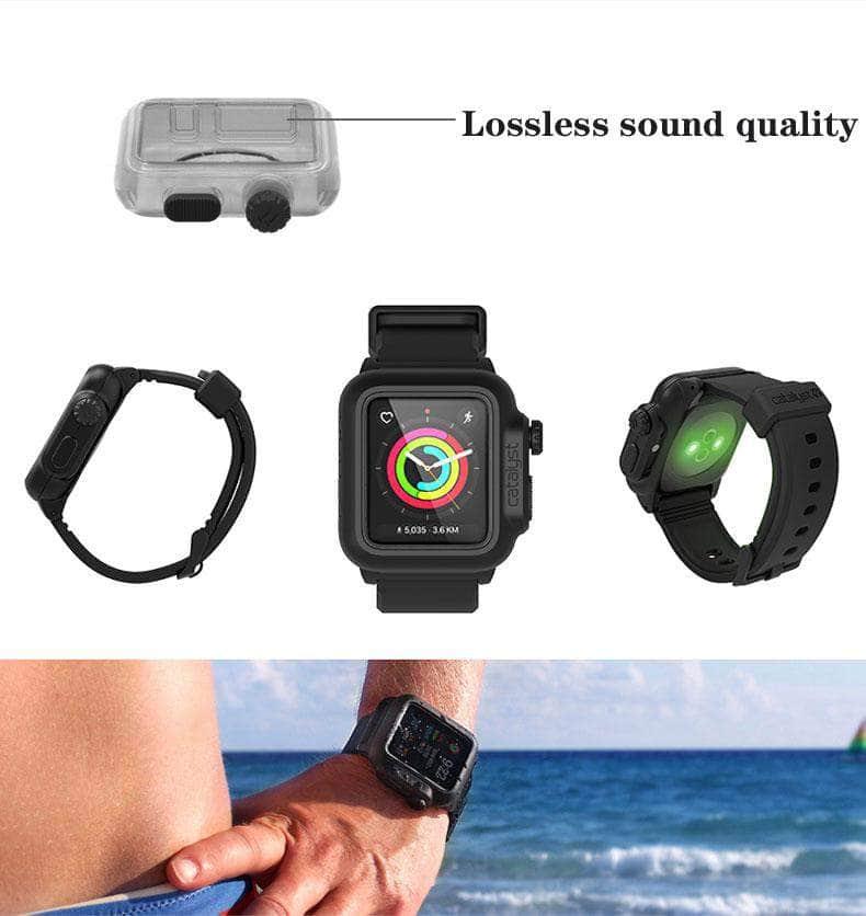 Waterproof Strap Casing Apple Watch 6 5 4 3 2 SE 44/42/40 - CaseBuddy
