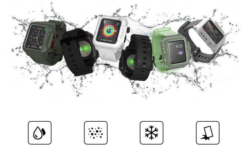 Waterproof Strap Casing Apple Watch 6 5 4 3 2 SE 44/42/40 - CaseBuddy
