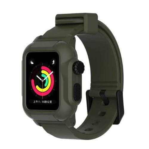Waterproof Strap Casing Apple Watch 6 5 4 3 2 SE 44/42/40 - CaseBuddy