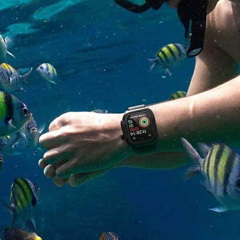 Waterproof Strap Casing Apple Watch 6 5 4 3 2 SE 44/42/40 - CaseBuddy
