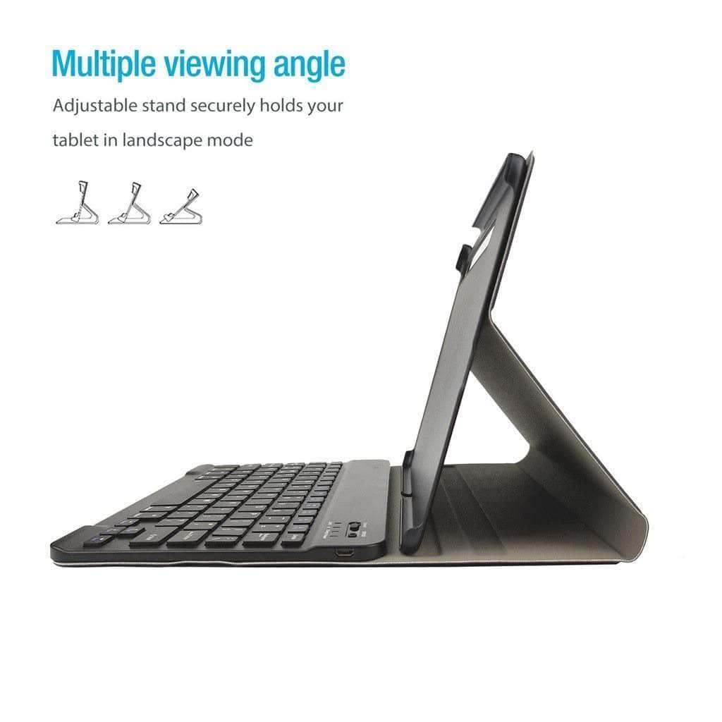 Wireless Bluetooth Keyboard Case Galaxy Tab S6 2019 T865 T860 Smart Case Pencil Holder - CaseBuddy