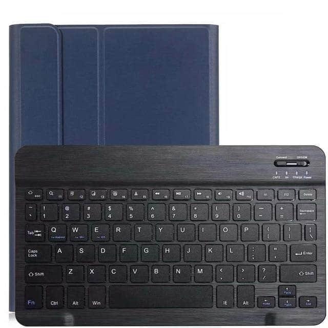 Wireless Bluetooth Keyboard Case Galaxy Tab S6 2019 T865 T860 Smart Case Pencil Holder - CaseBuddy