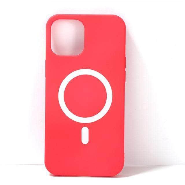 CaseBuddy Australia Casebuddy For iPhone 12 Mini / Red Wireless Charging iPhone 12 Pro Magsafe Magnetic Case