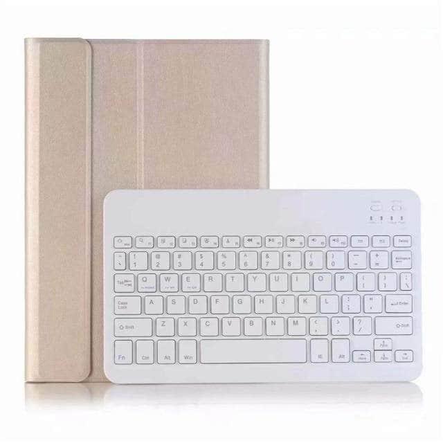 CaseBuddy Australia Casebuddy gold key case / English Wireless Keyboard Galaxy Tab A7 Lite 2021 T220 T225 Cover