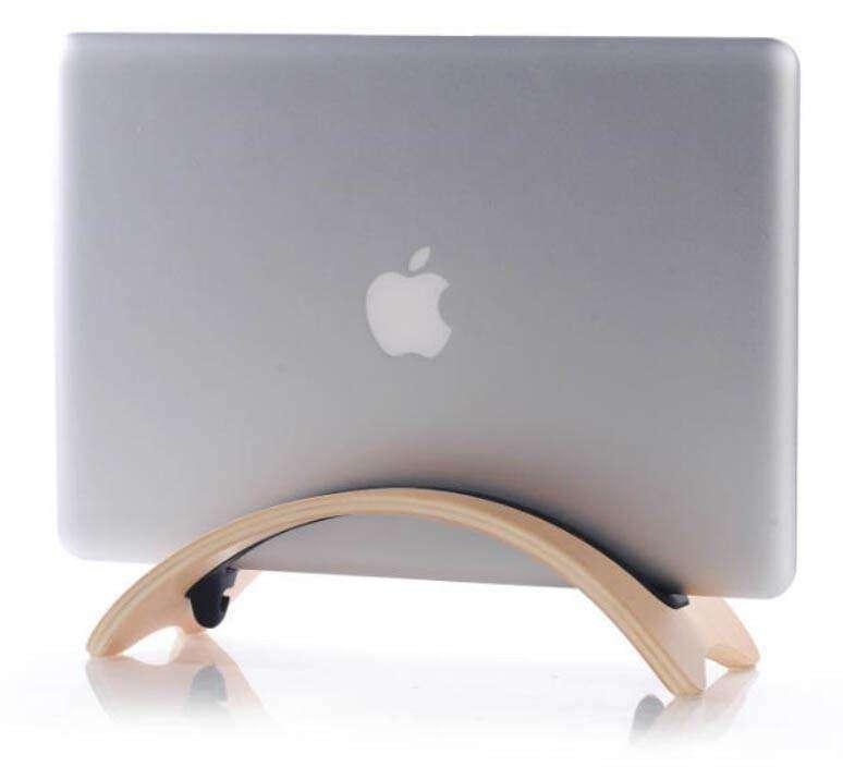 Wooden Arced Macbook Desk Stand - CaseBuddy Australia