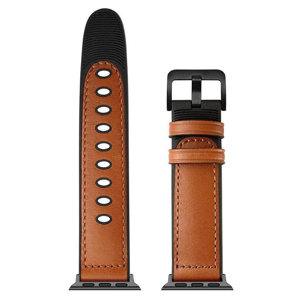 Wristband Apple Watch 6 5 4 3 2 1 SE 44/42/40/38 Leather Silicone Strap - CaseBuddy