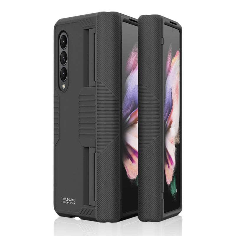 CaseBuddy Australia Black / for Galaxy Z Fold 3 Z Fold 3  Hinge Case Armor Shockproof Cover