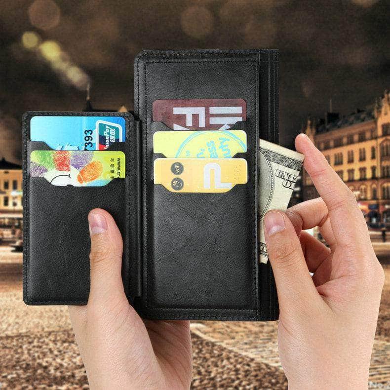CaseBuddy Australia Casebuddy Zipper Leather Card Slot Flip Galaxy S21 Case